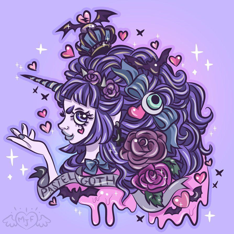 894x894 Kawaii Pastel Goth Wallpaper