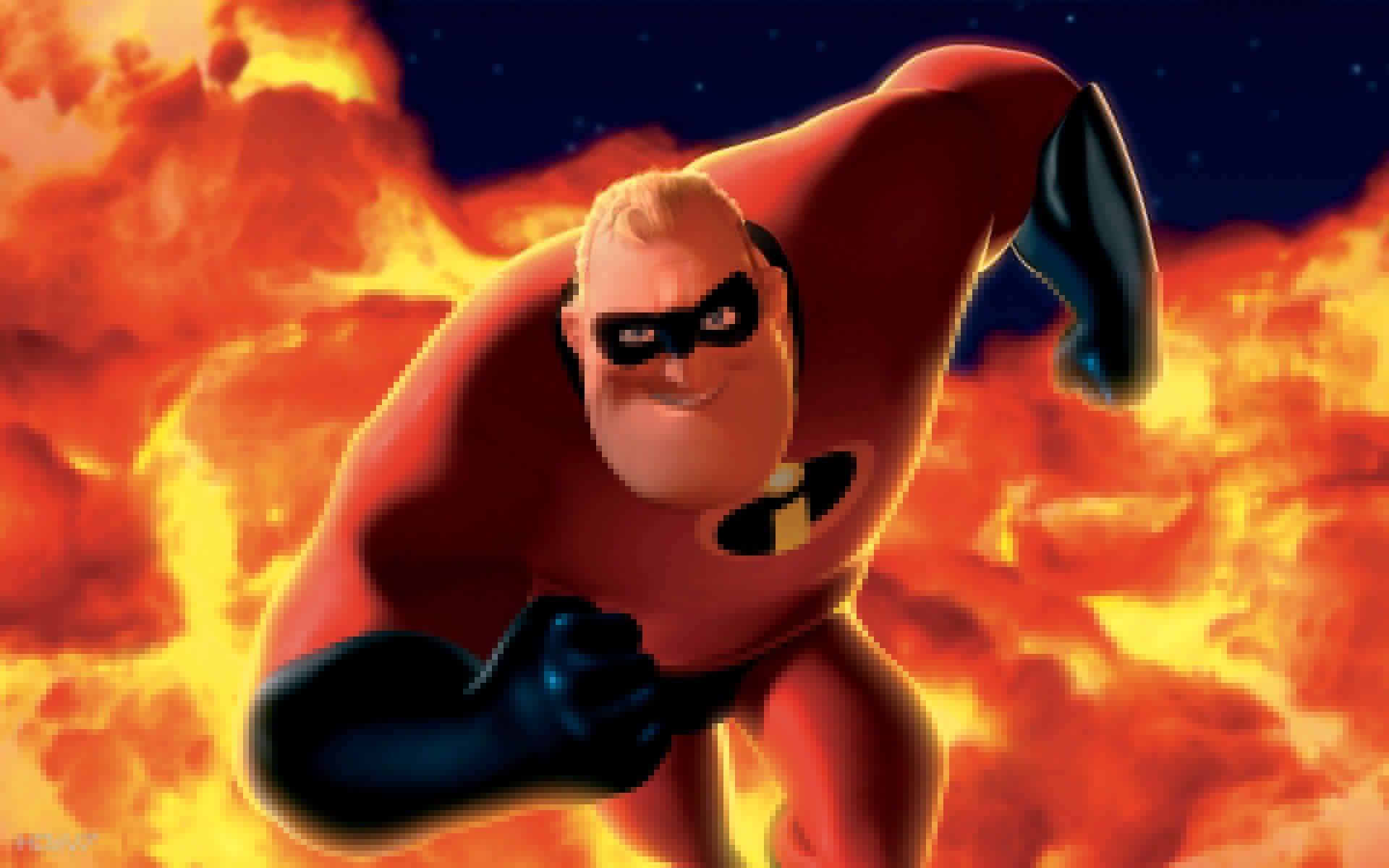 1920x1200 mr incredible with fire. HD wallpaper gallery