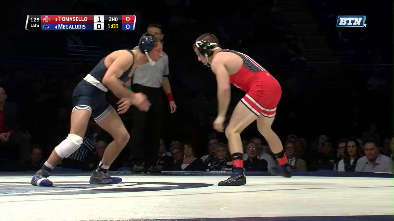 1280x720 Ohio State Buckeyes at Penn State Nittany Lions Wrestling: 125 Pounds vs. Megaludis