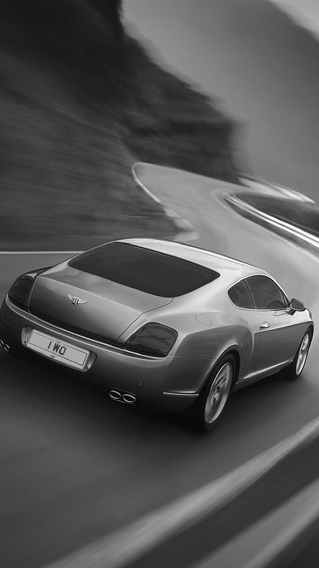 Tải xuống miễn phí Hình nền Android 1080x1920 Bentley Continental GT Black And White