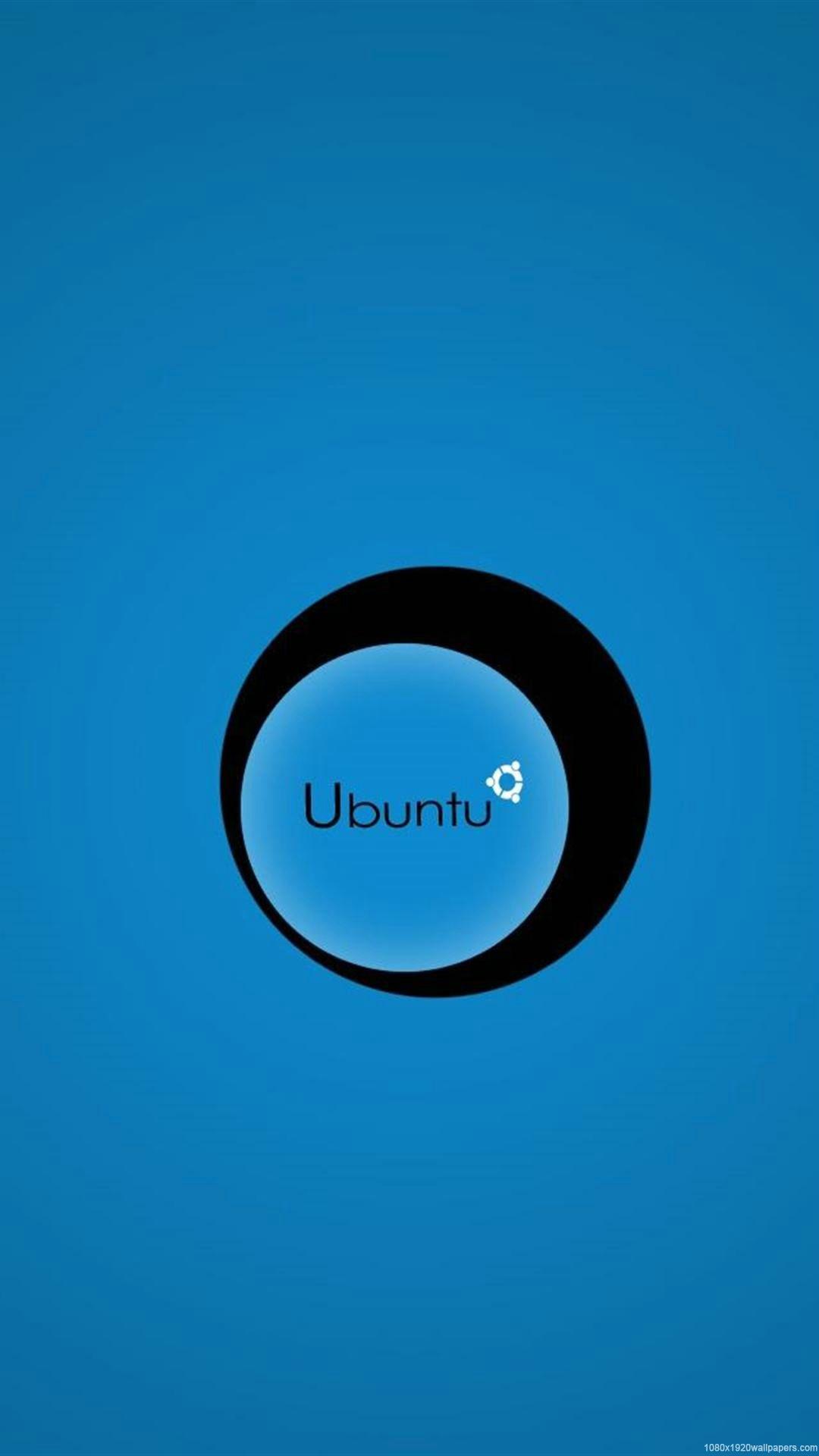 1080x1920 Linux Black Ubuntu Circle Wallpaper HD