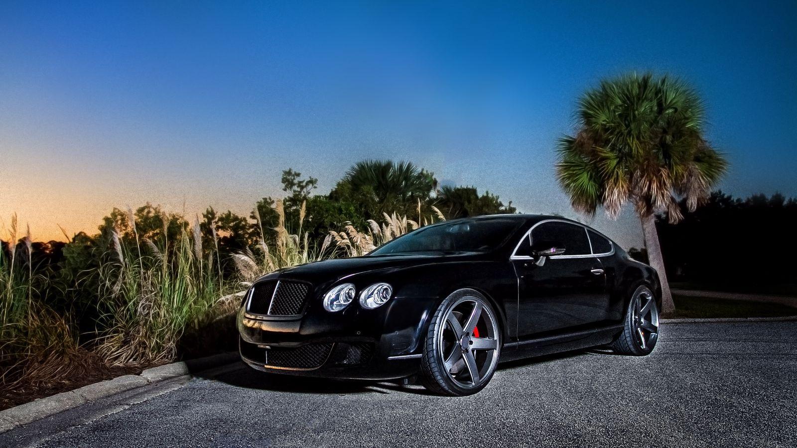1600x900 Tải xuống hình nền 1600x900 b Bentley, lục địa gt, màu đen, xem một bên màn hình rộng 16: 9 nền HD