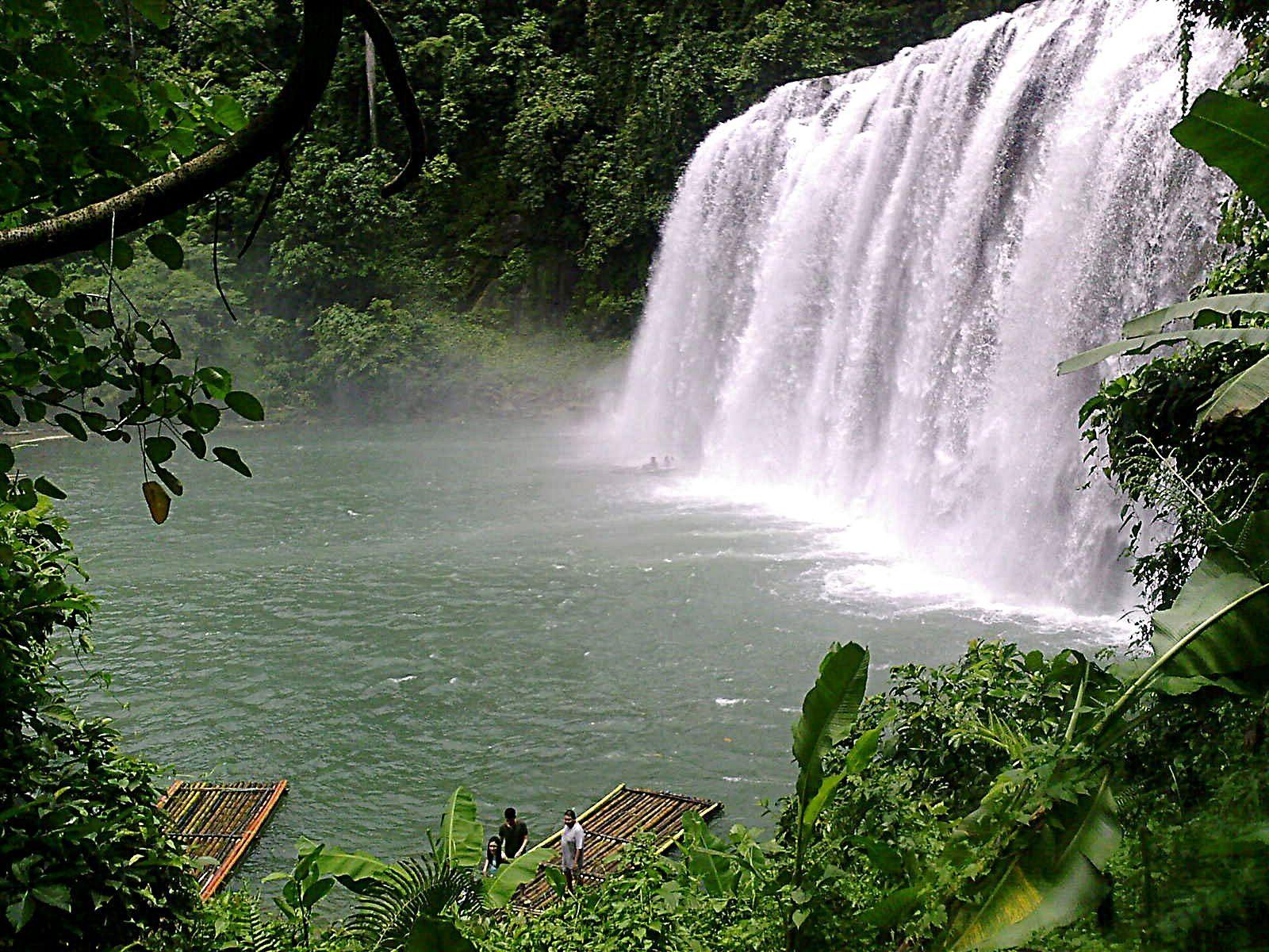 1600x1200 Tinuyan Falls: The Philippine's version of the Niagra falls. It is
