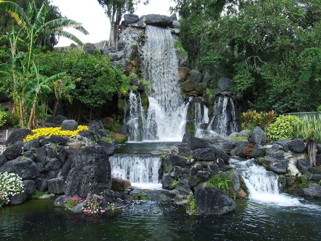 1024x768 Edge Man Made Waterfalls Waterfall In Cypress Gardens Flickr