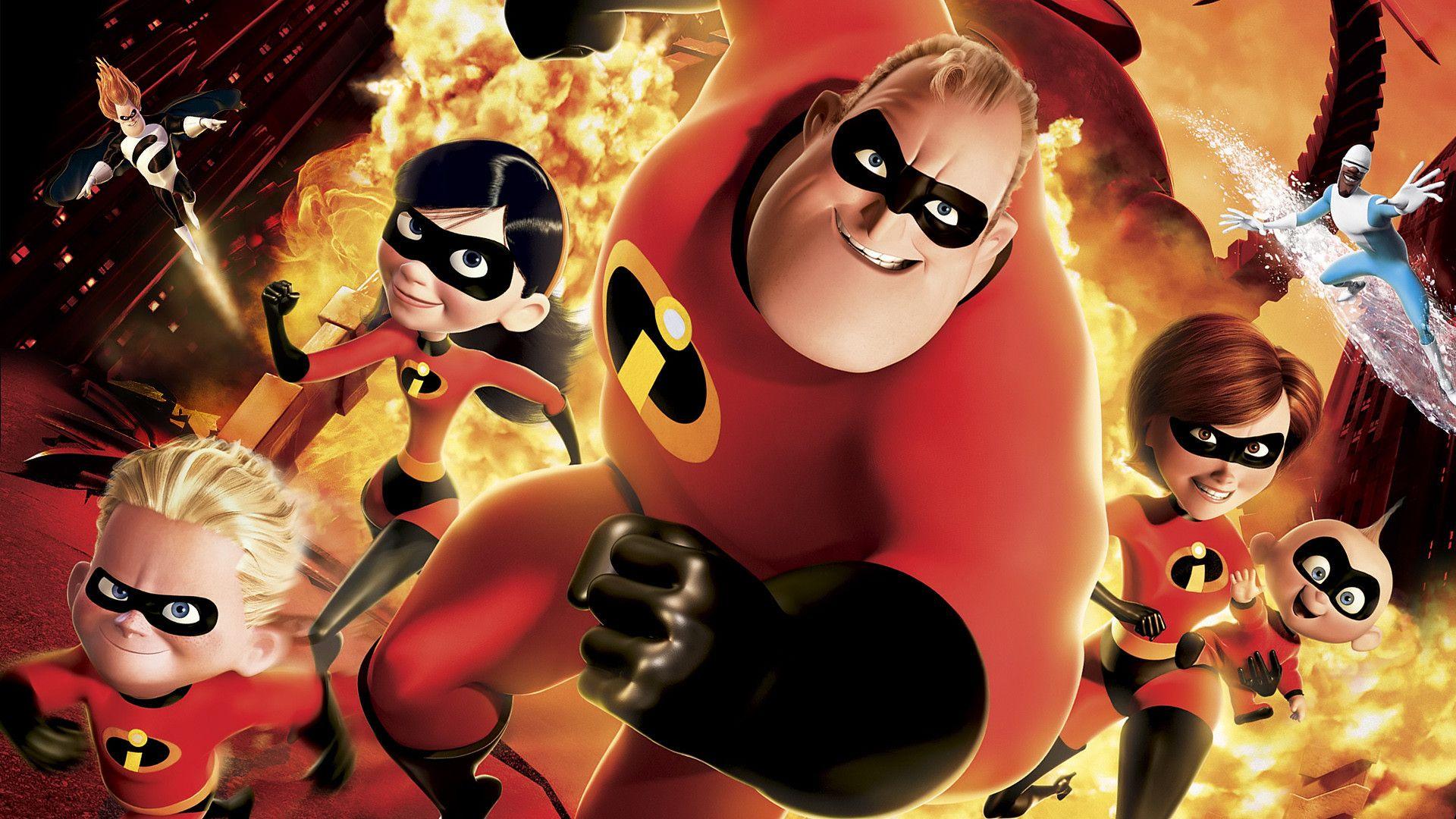 1920x1080 Dash Parr Elastigirl Frozone Jack Jack Parr Mr Incredible Syndrome The Incredibles Violet Parr Wallpaper:1920x1080