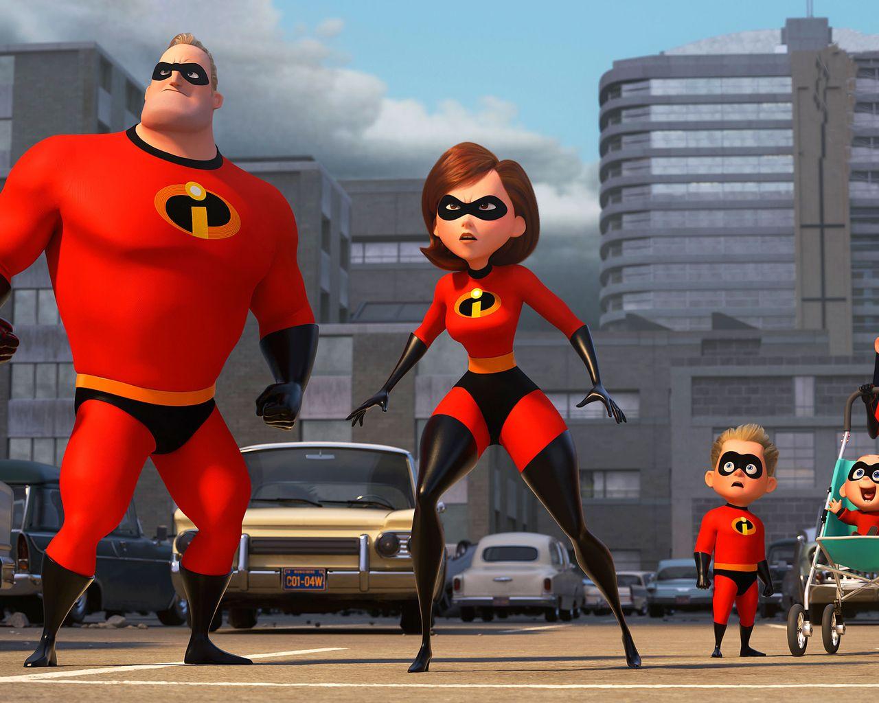 1280x1024 Mr Incredible Elastigirl Violet Parr And Dash In The Incredibles 2 2018 1280x1024 Resolution HD 4k Wallpaper, Image, Background, Photo and Picture