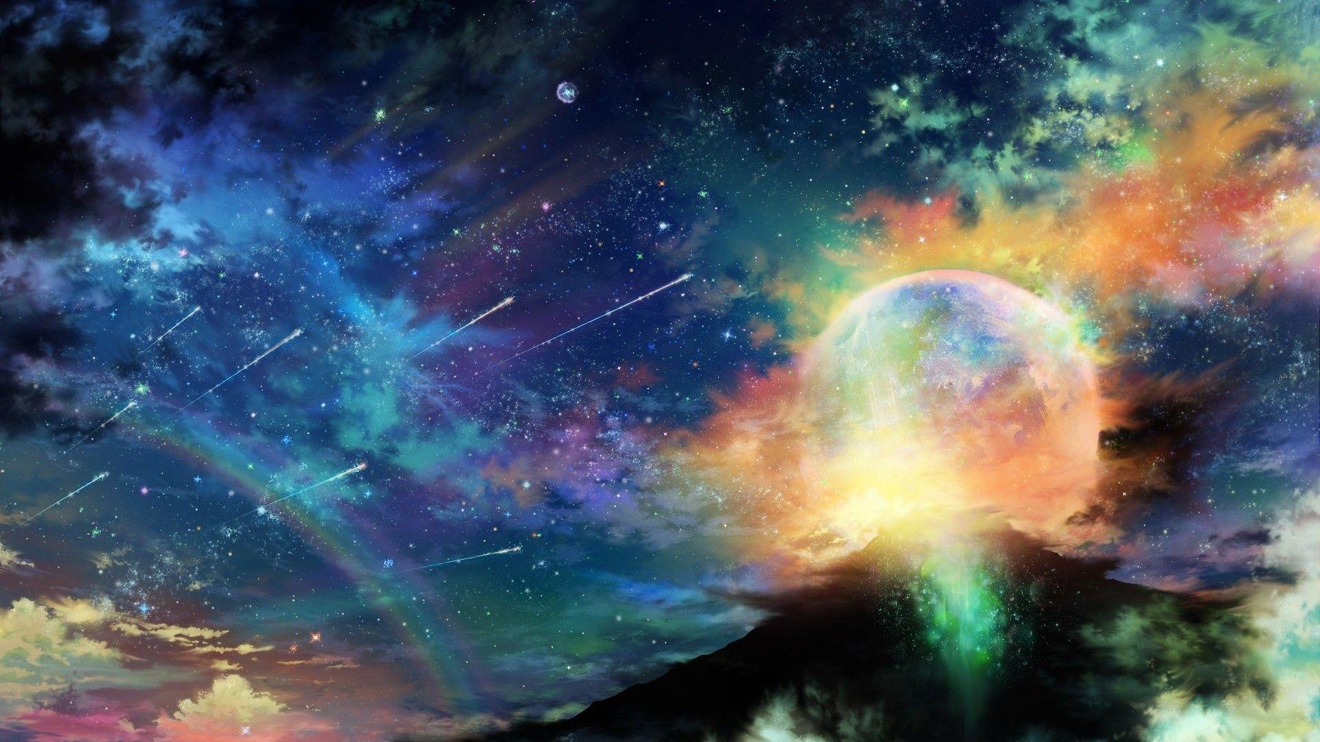 1920x1080 Colorful Space Landscape Wallpaper Galaxy Wallpaper HD HD Wallpaper