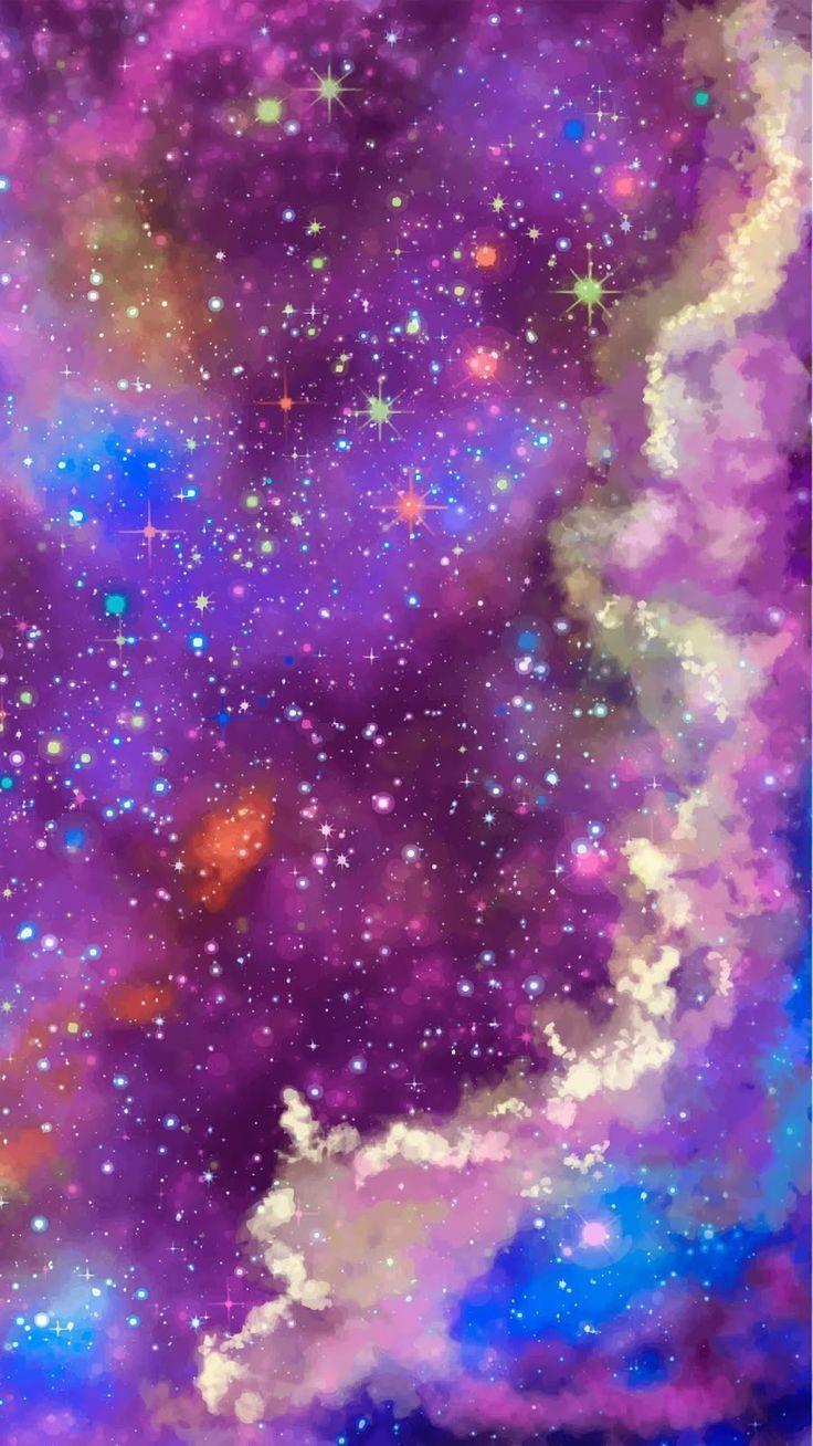 736x1308 Colorful galaxy #wallpaper #iphone #android #background #followme, Colorful galaxy #. Glitter phone wallpaper, iPhone wallpaper girly, Android wallpaper HD nature