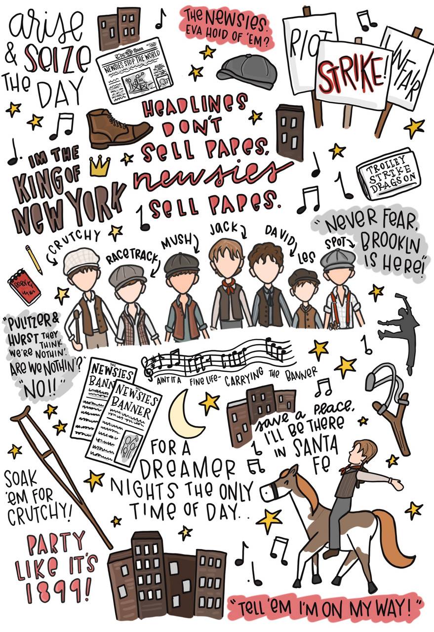 879x1280 Newsies wallpaper