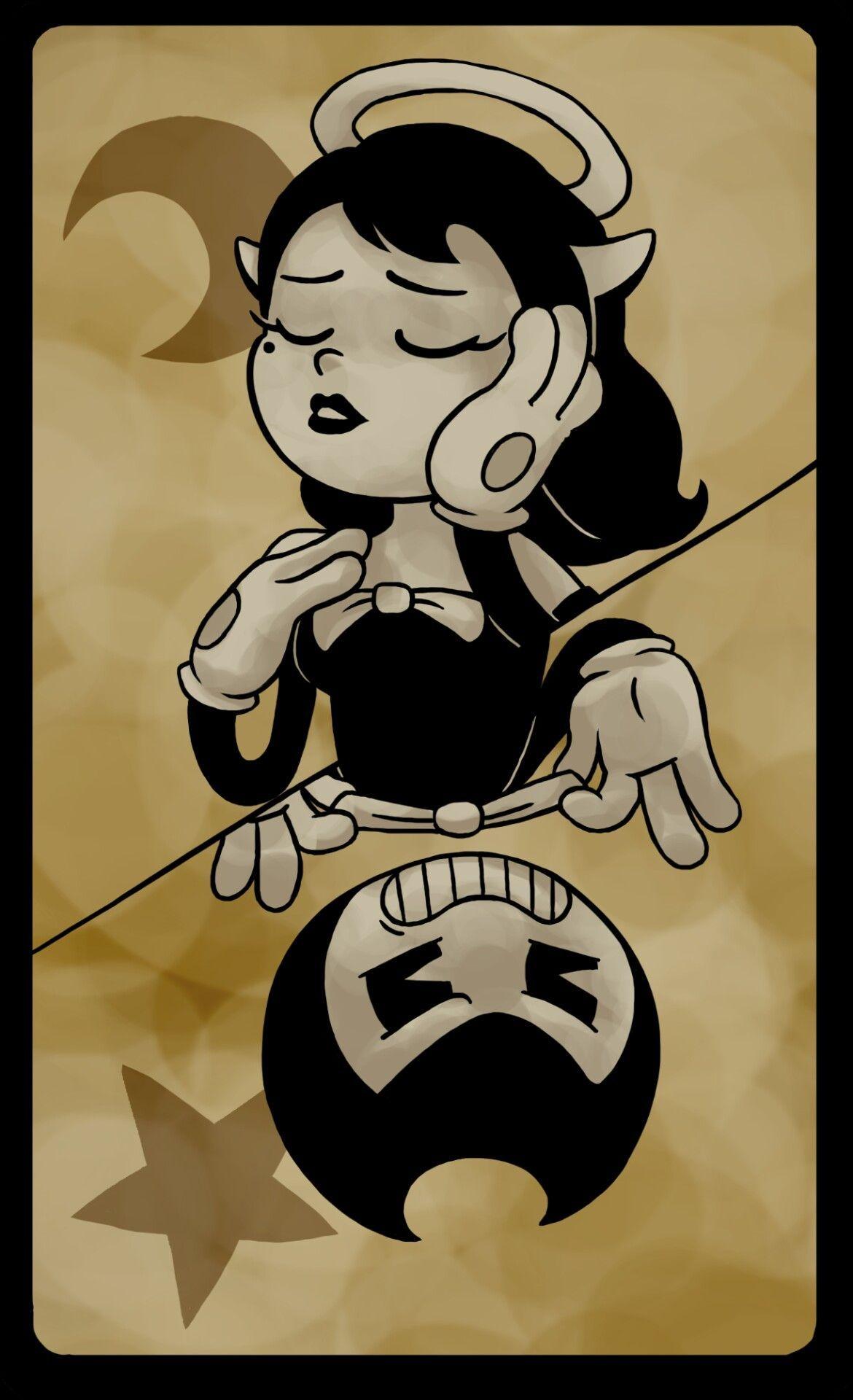 1170x1920 Alice Angel and Bendy. Bendy and the ink machine, Alice angel, Cartoon world