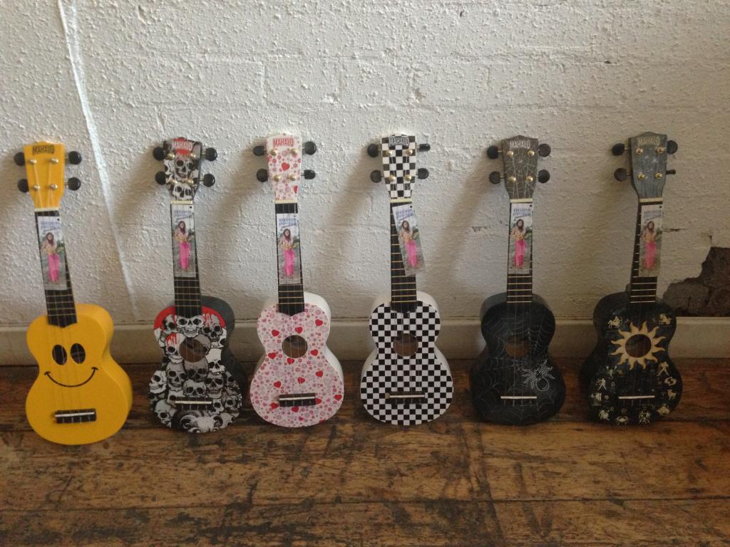 1024x768 Mahalo Art Soprano Ukulele Racing Heart Skull Spider Constellation 514 - Ukulele Strings Wallpaper