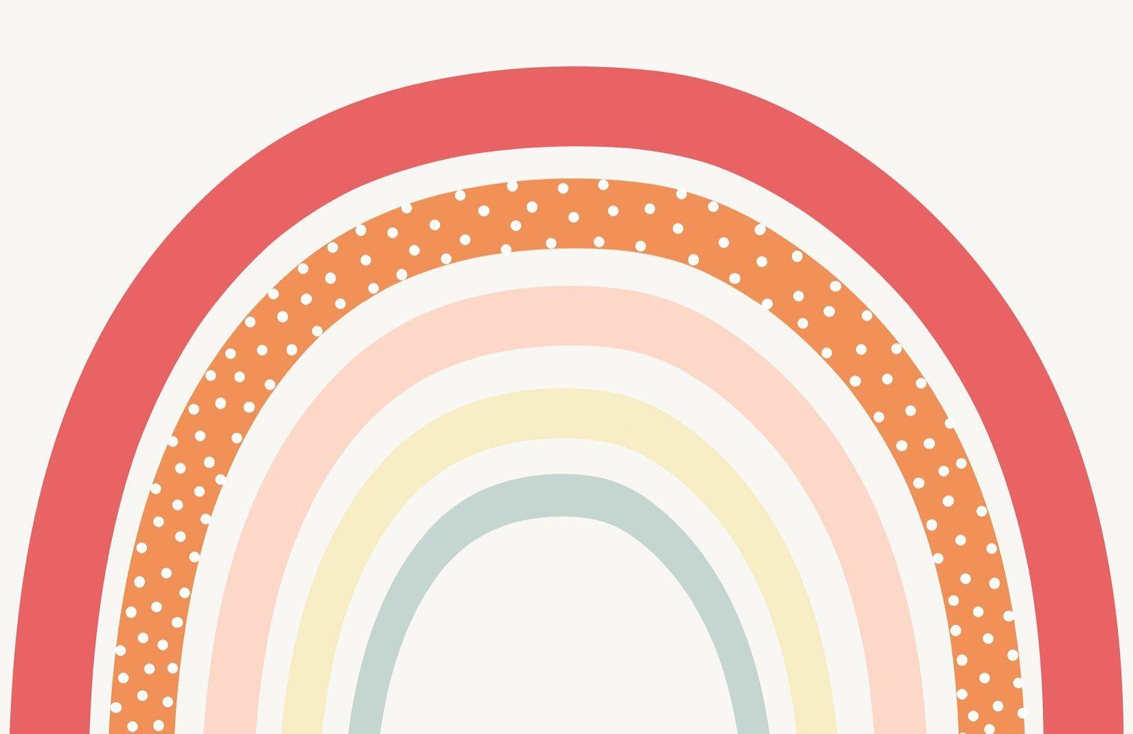 1650x1070 Cute Colourful Rainbow Nursery Wallpaper Mural