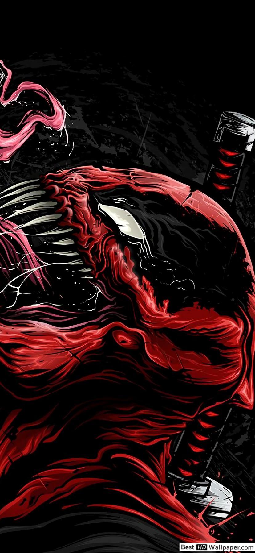 828x1792 Deadpool Venom Wallpaper.