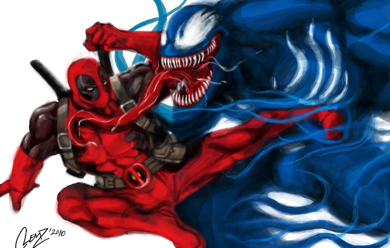 1332x850 Deadpool And Venom Wallpaper