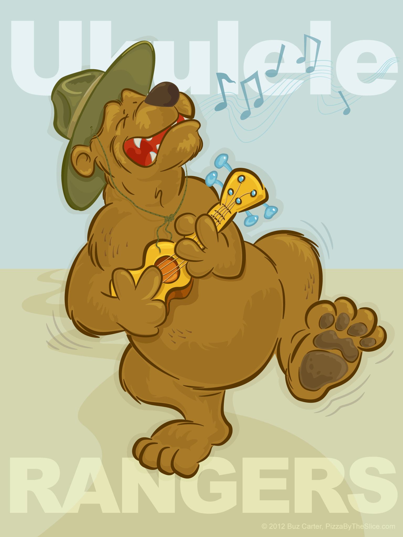 1536x2048 Ukulele Rangers “Singin' Bear” IPhone & IPad Wallpaper Plus T Shirts & Mugs. Pizza By The Slice
