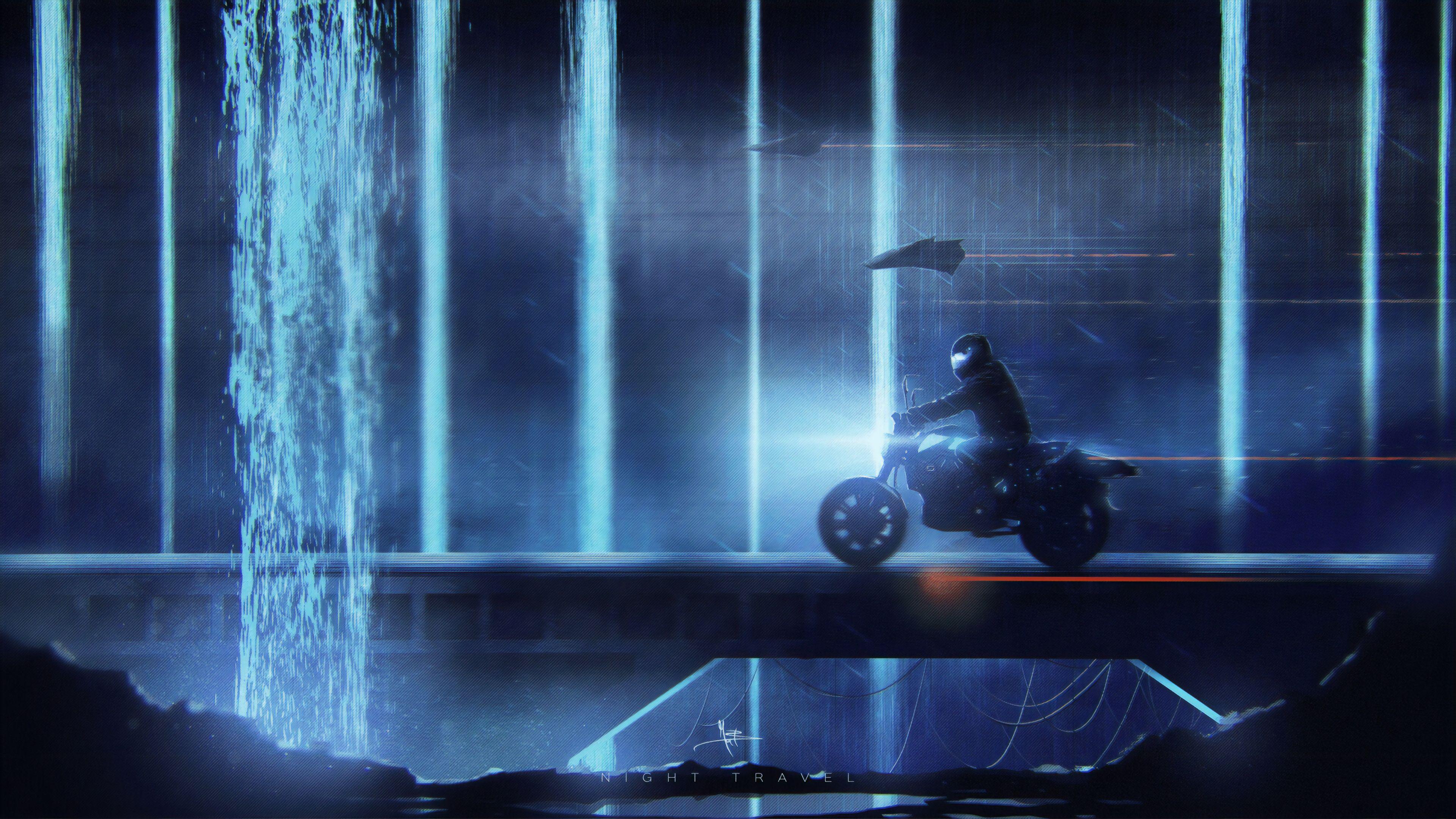3840x2160 Night Travel 4k Wallpaper, HD Bikes Wallpaper, 4k Wallpaper, Image, Background, Photos and Picture
