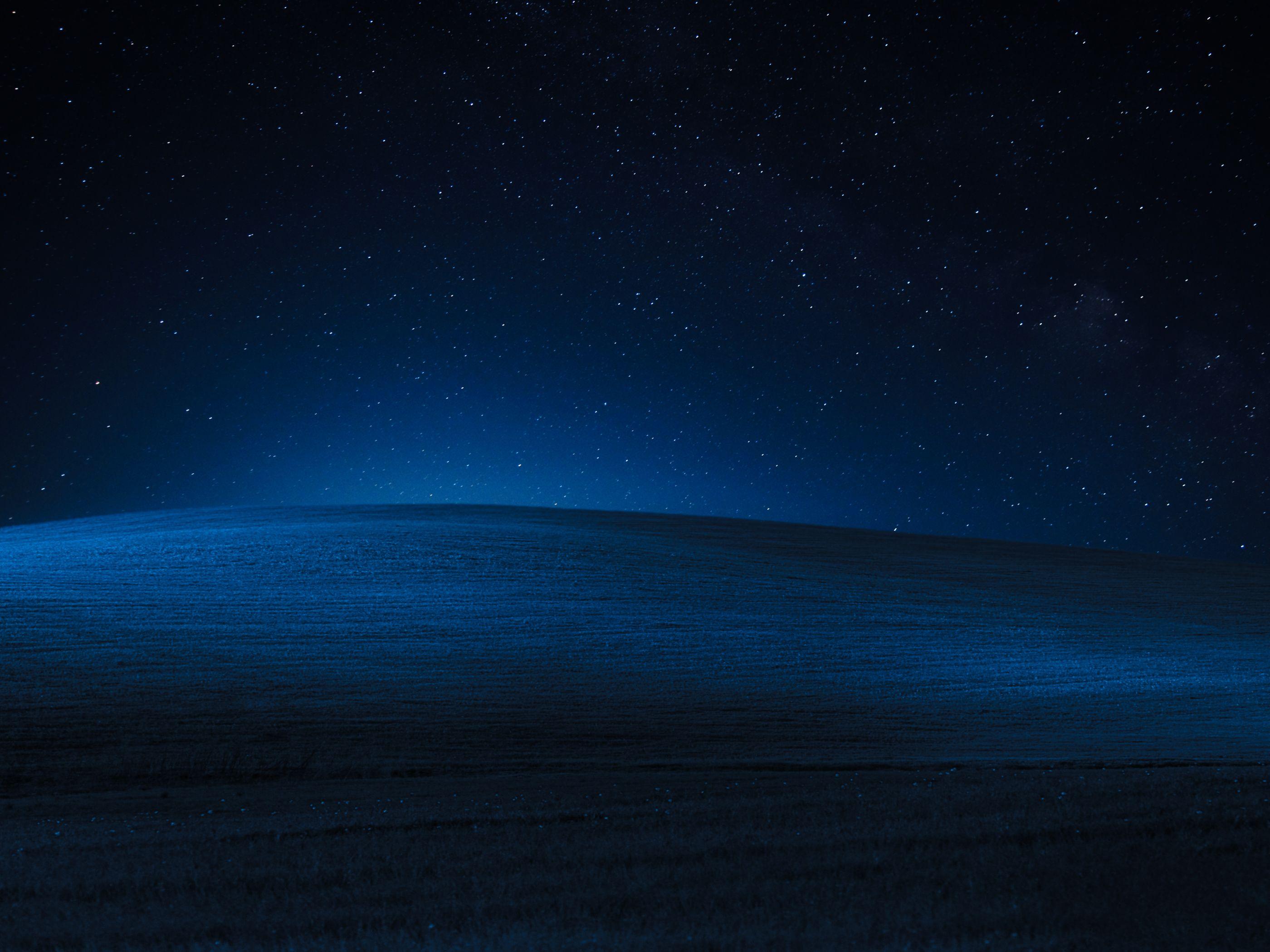 2800x2100 Windows XP 4K Wallpaper, Landscape, Hills, Dark, Night, Blue, Stock, Nature