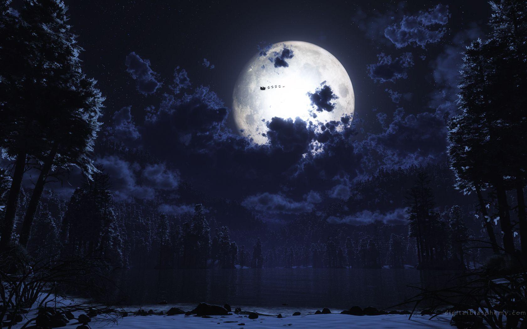 1680x1050 3D Christmas Wallpaper