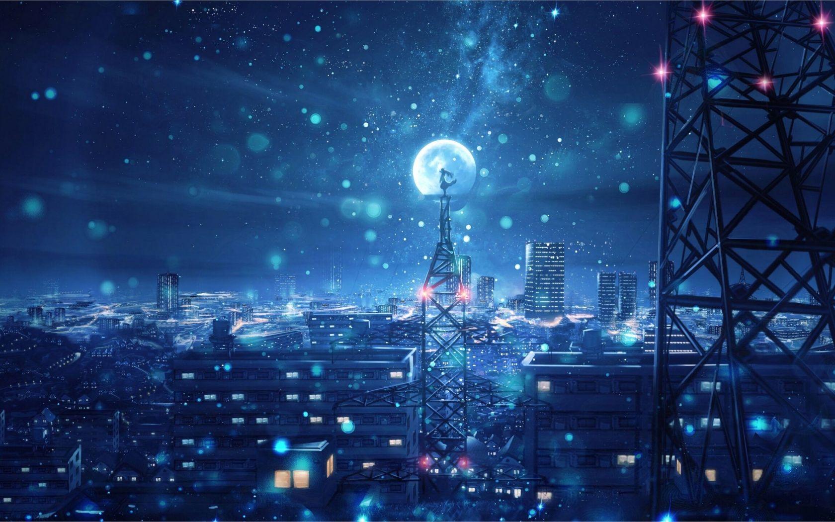 1680x1050 Free download 4k Anime Scenery Wallpaper in 2020 Sky anime Night sky [2560x1441] for your Desktop, Mobile & Tablet. Explore Cool Anime Landscape Wallpaper. Cool Anime Landscape Wallpaper, Cool