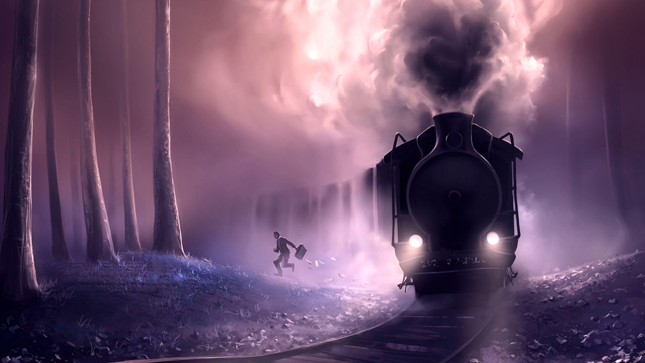 2560x1440 Steam Train Escape 1440P Resolution HD 4k Wallpaper, Image, Background, Photo and Picture