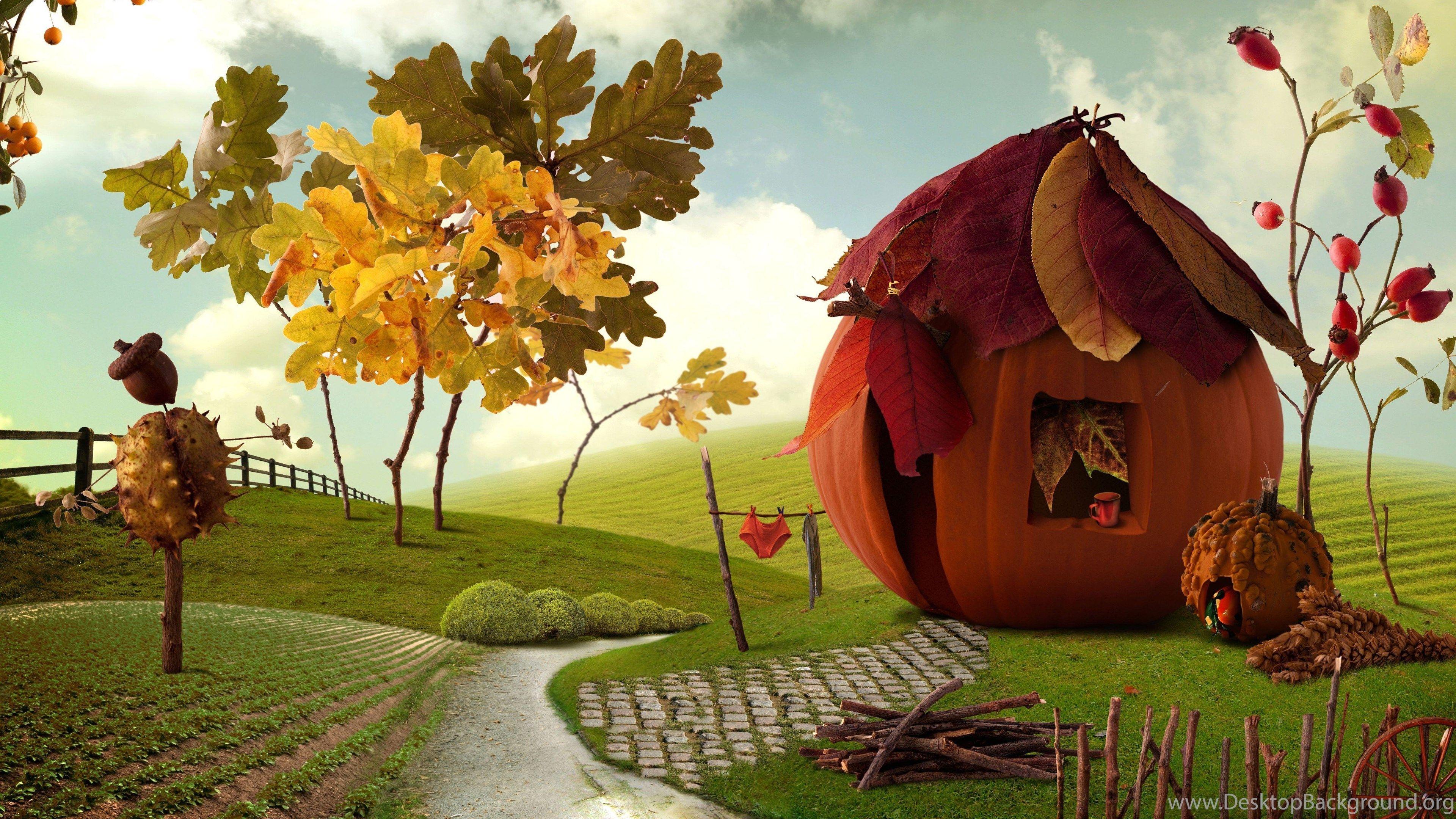 3840x2160 Home Desktop Wallpaper Forest Summer Cottage Winter HD Wallpaper Desktop Background