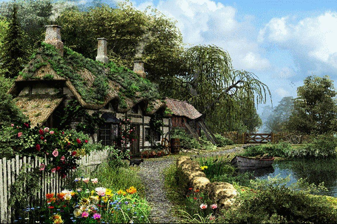 English Cottage Garden Wallpapers Top Free English Cottage Garden
