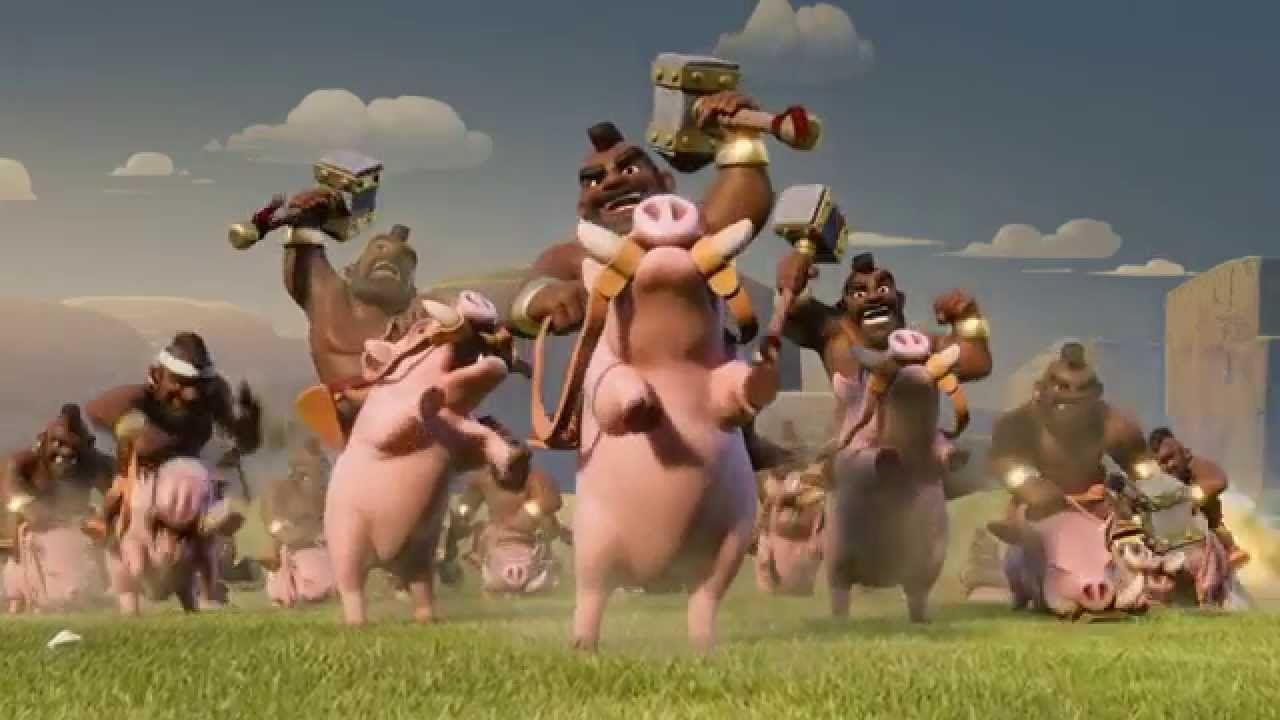 1280x720 Clash Of Clans Hog Wallpaper