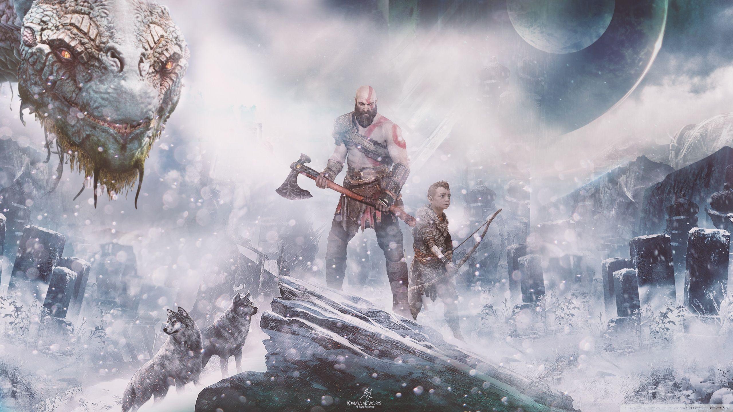 2560x1440 God of War (PS4) Norse mythology Ultra HD Desktop Background Wallpaper for 4K UHD TV : Widescreen & UltraWide Desktop & Laptop : Tablet