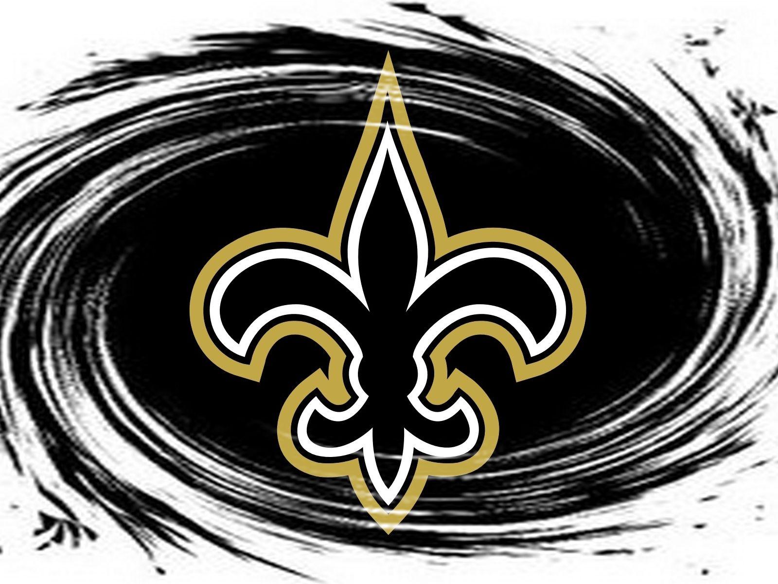 1600x1200 NFL New Orleans Saints Logo Whirlpool Black 1600x1200 DESKTOP NFL / New Orleans Saints