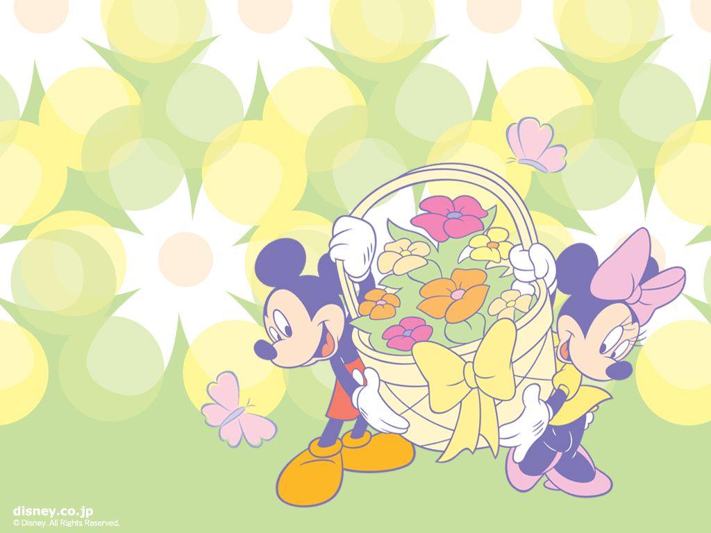 1024x768 Mickey Mouse Easter Wallpaper