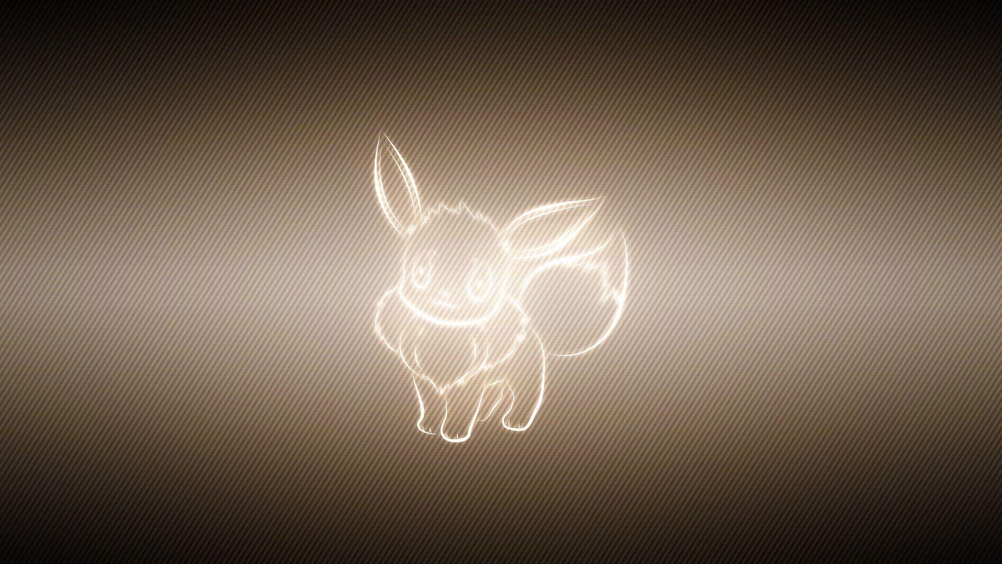 2048x1152 Download wallpaper 2048x1152 animal, pokemon, eevee ultrawide
