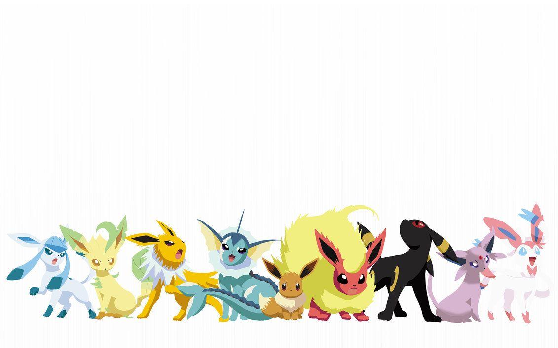 1131x707 Wallpaper: Eevee and Eevolutions