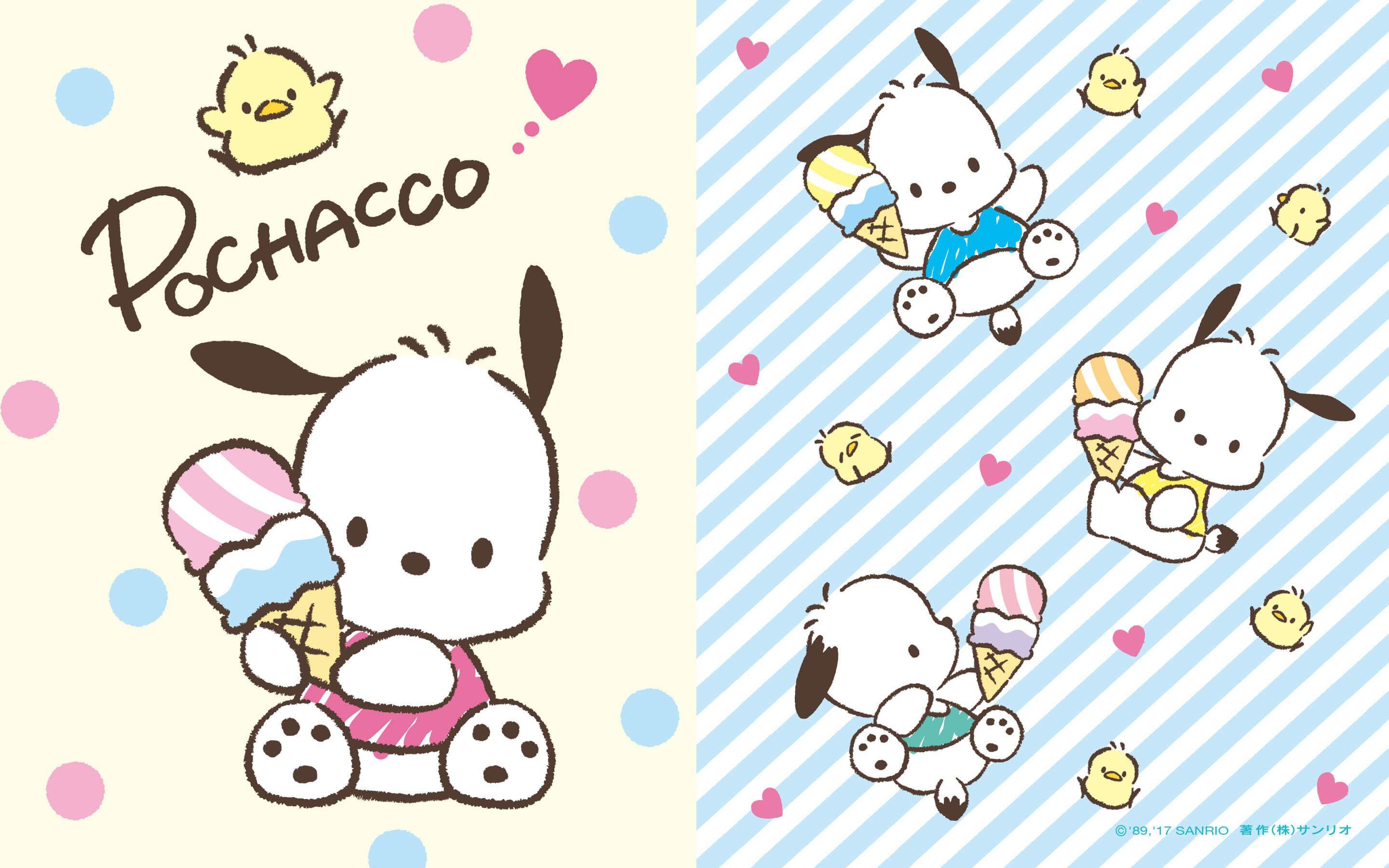 2880x1800 Kawaii Strawberry Wallpaper