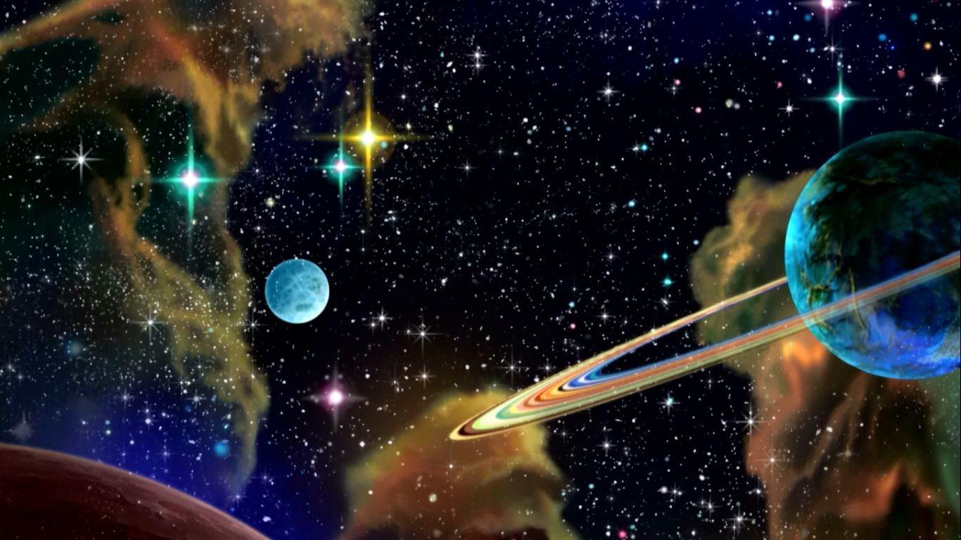 1366x768 space dandy background 9. Background Check All