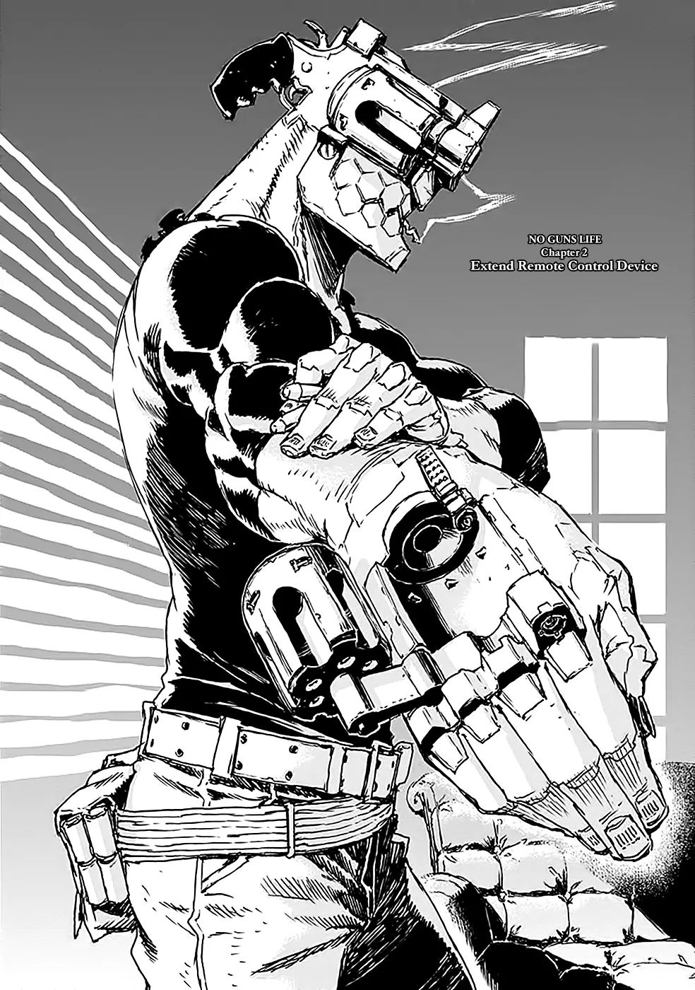 984x1400 No Guns Life Vol.1 Chapter 2: Extend Remote Control Device.com. Arte manga, Tatuajes de anclas, Arte de personajes