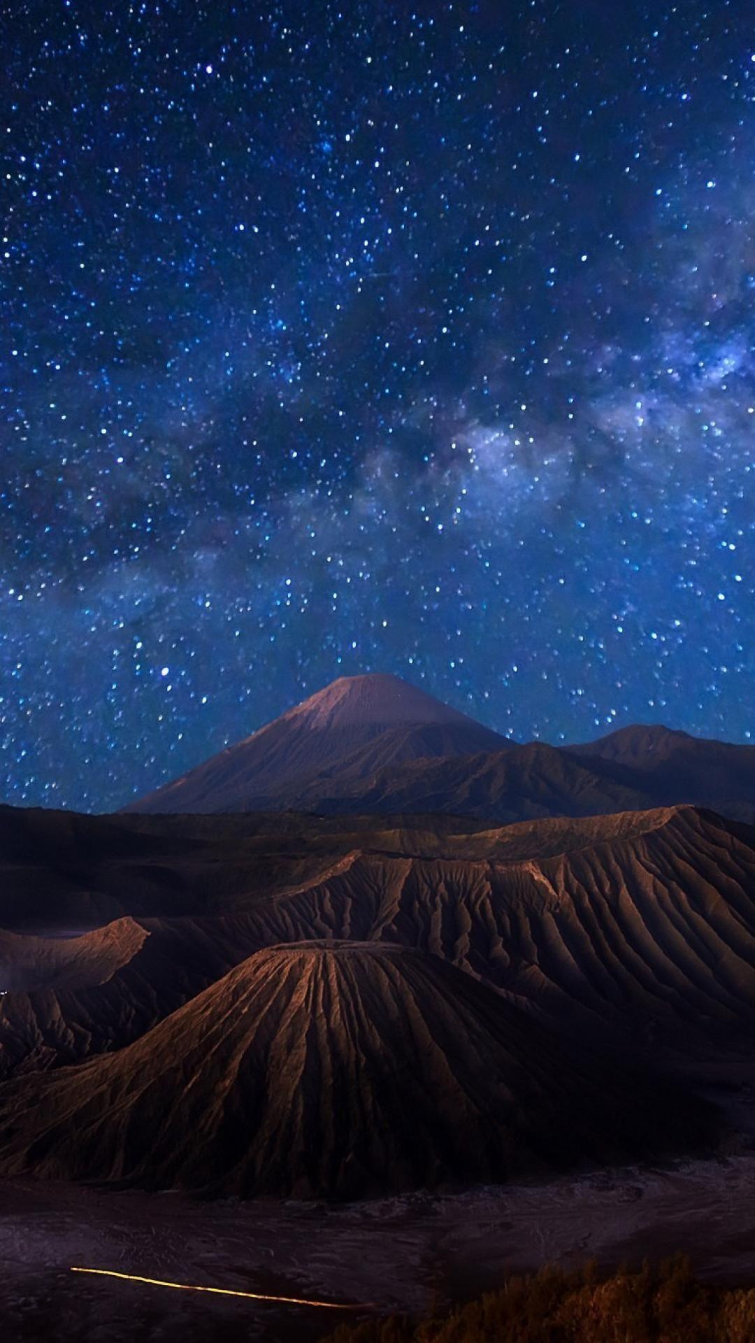 1080x1920 Beautiful Night at Mount Bromo