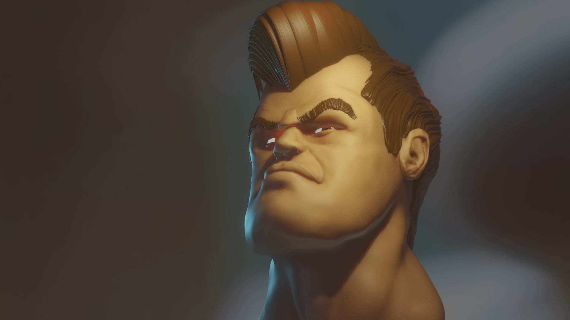 1920x1080 Final Boss Magnus Carlsen caricature. A lot to improve but I don't want to stuck on it forever