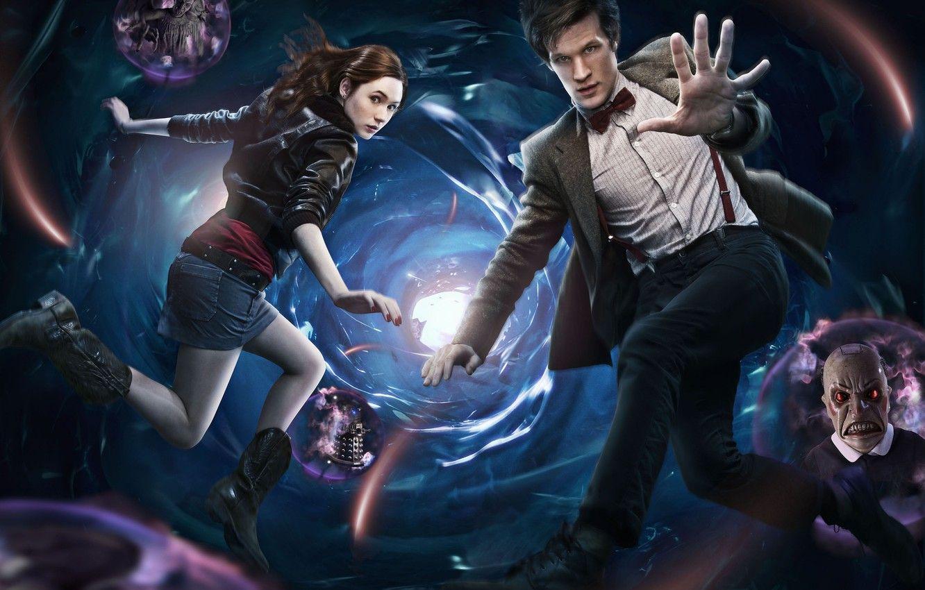 1332x850 Wallpaper the series, Doctor Who, Doctor Who, funnel, Matt Smith, Matt Smith, Amy Pond, Karen Gillan, Karen Gillan, Amy Pond image for desktop, section фильмы