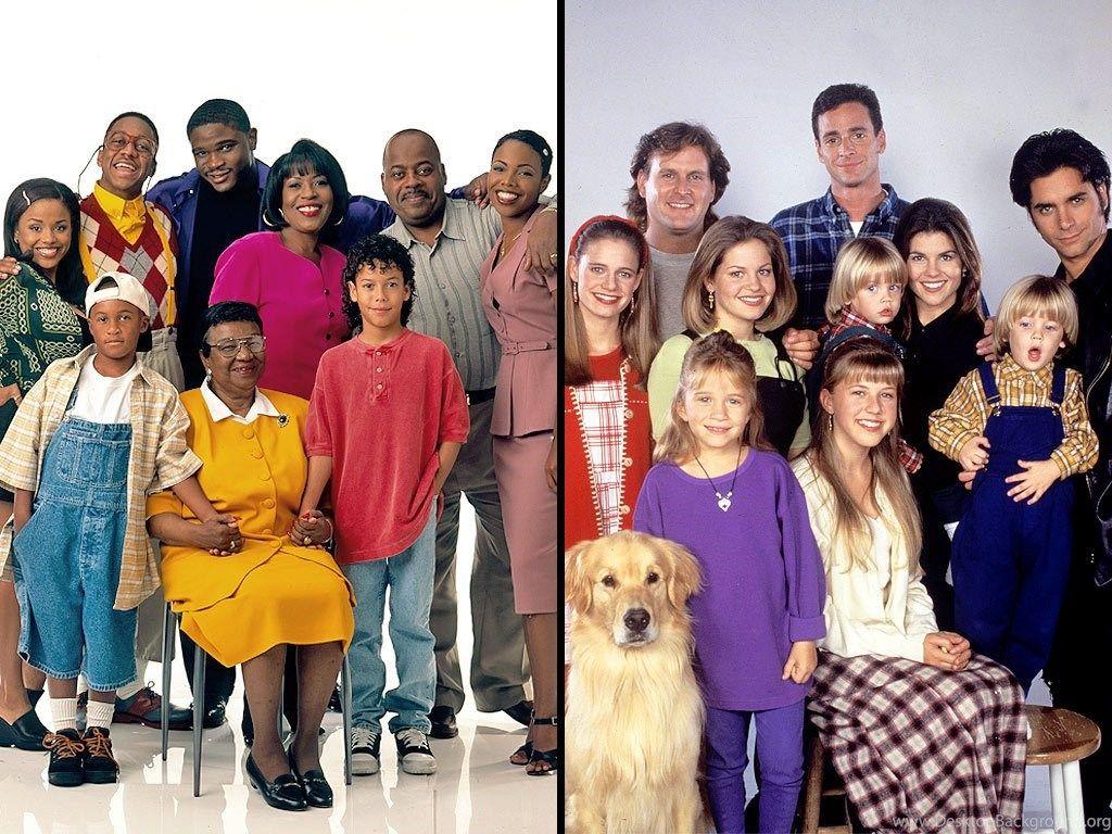 1024x768 Full House Cast Reunion At Jeff Franklin Birthday Party : People.com Desktop Background