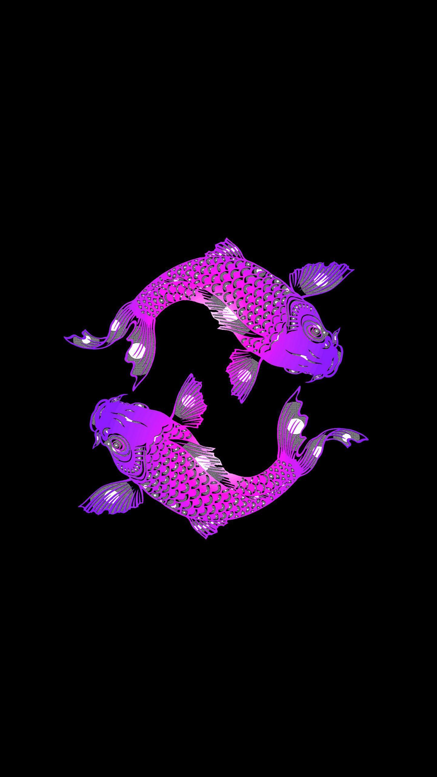 1440x2560 Download wallpaper 1440x2560 fish, yin and yang, art qhd samsung galaxy s s edge, note, lg g4 HD background