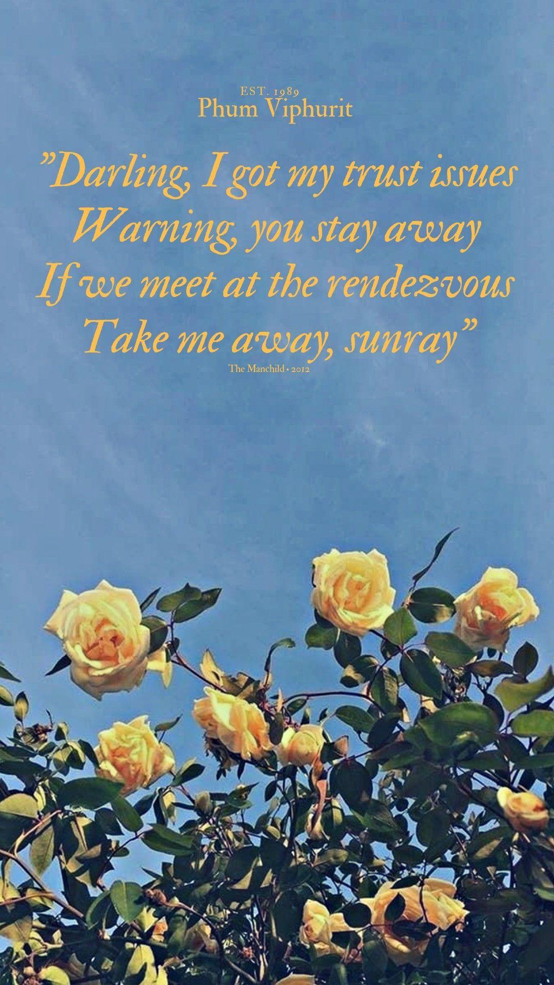 1080x1920 Lover boy lyrics 'Phum Viphurit' WALLPAPER. Cute wallpaper, Wallpaper, Indie pop