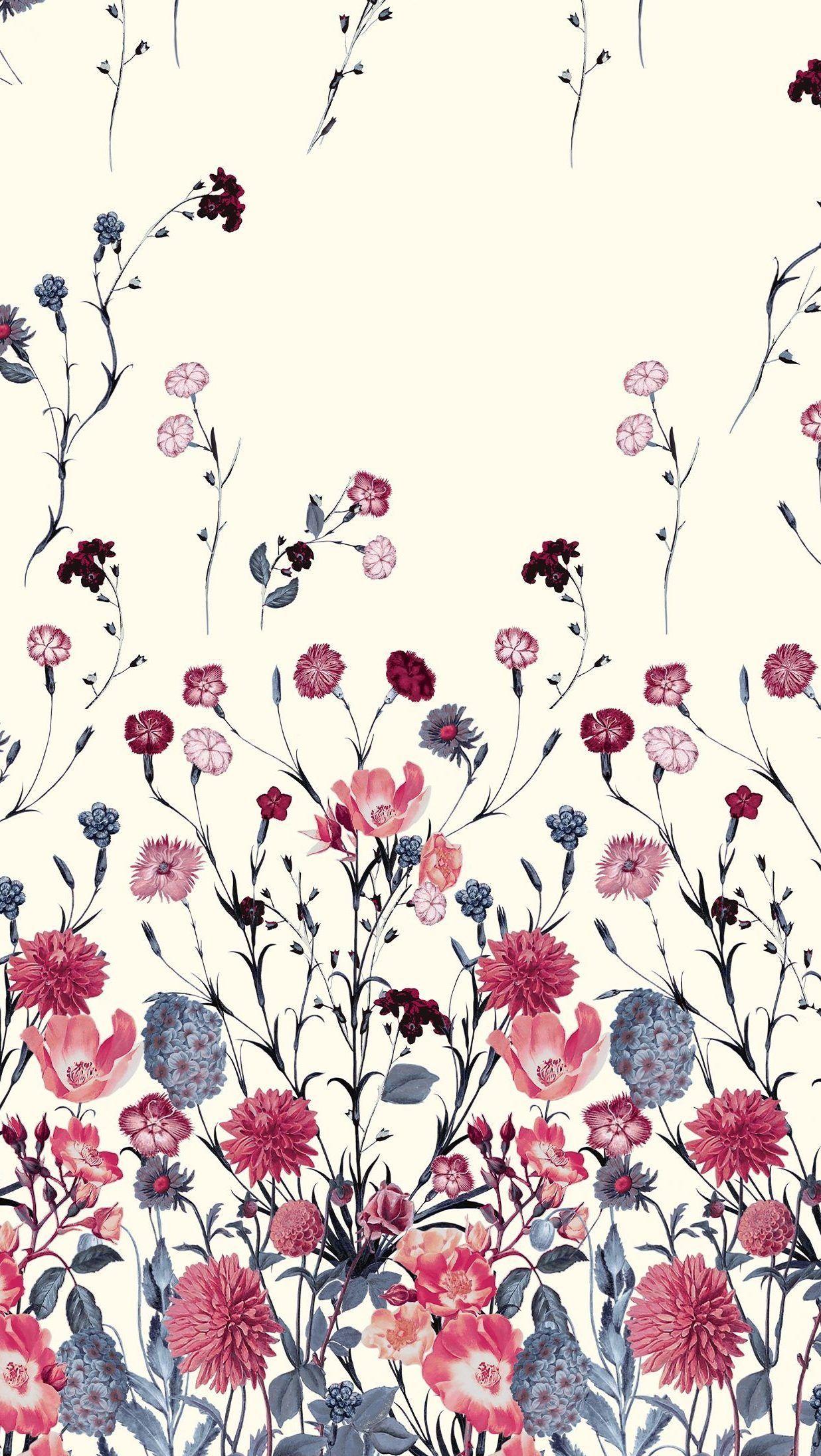 1236x2191 Floral Background Ideas. Download Free Background Image, Floral Background Hearing about the wallp. Pattern wallpaper, Flower wallpaper, Floral background