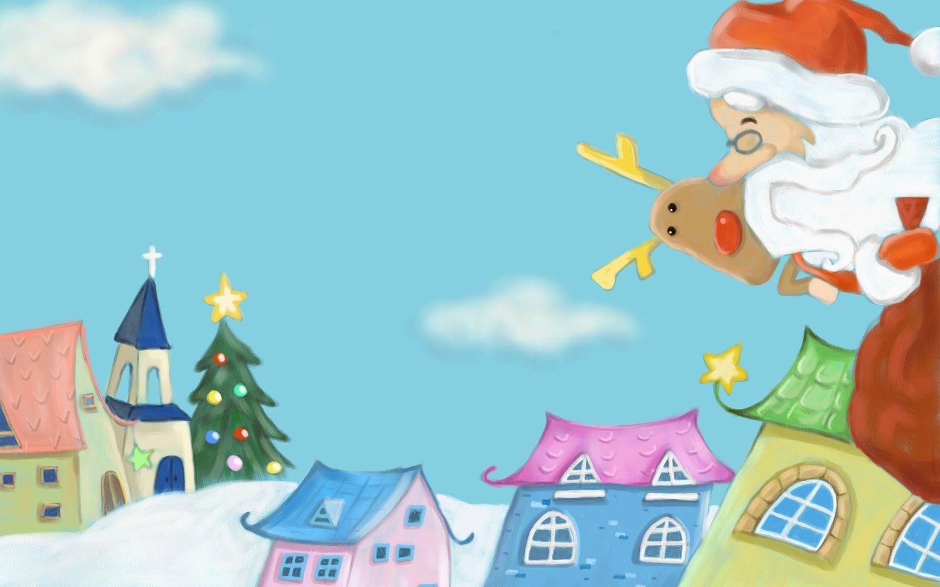 1920x1200 Christmas Cartoon