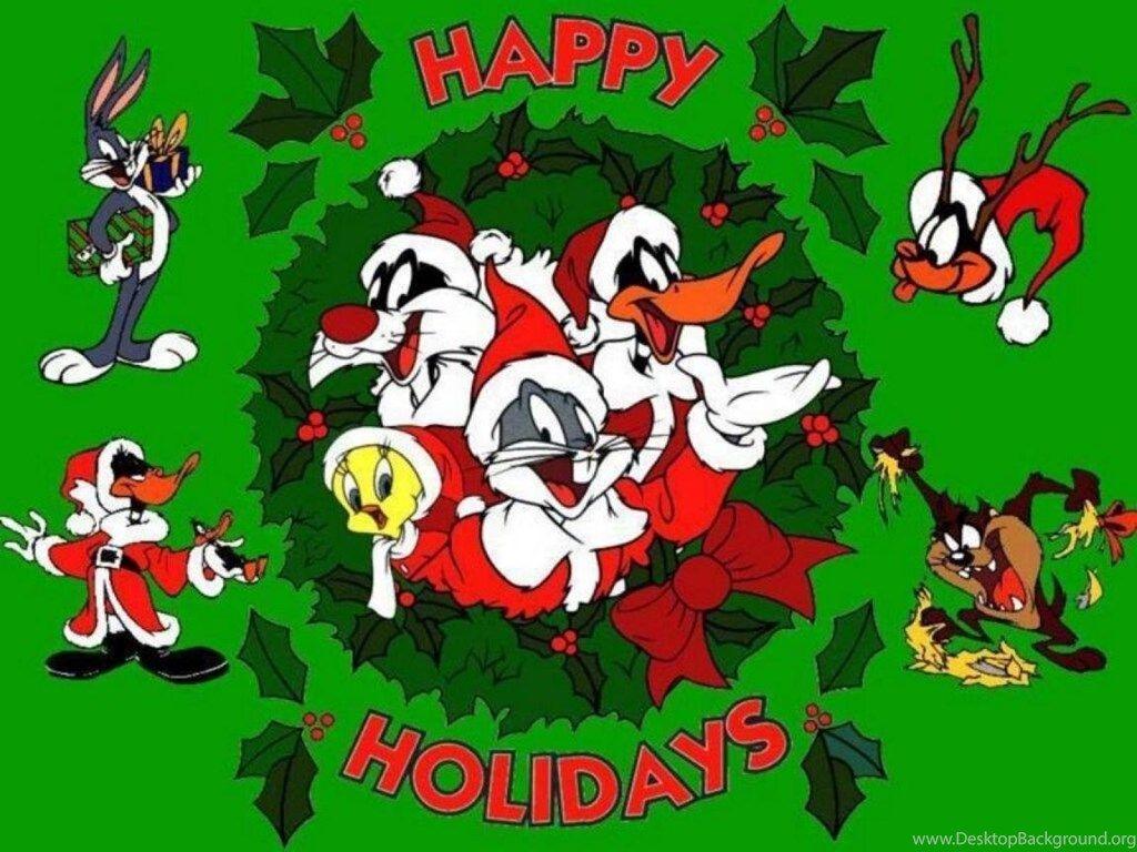 1024x768 Looney Tunes Christmas Wallpaper : Christmas Cartoons Desktop Background