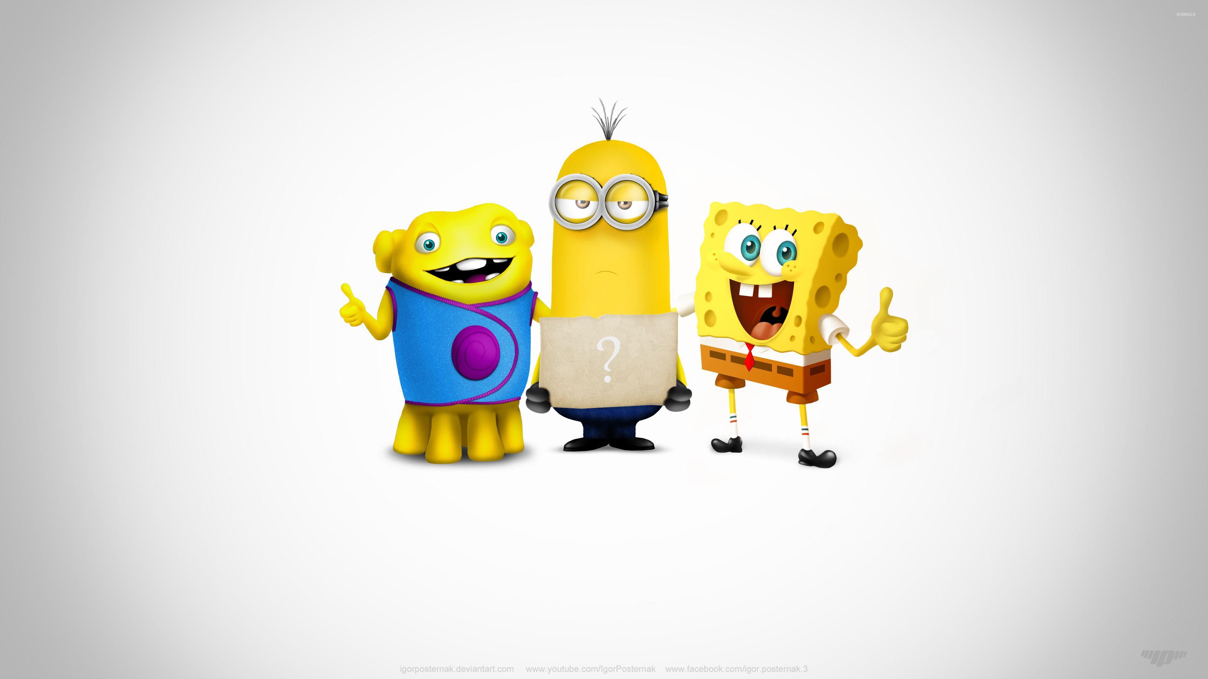 3840x2160 Oh, SpongeBob and Kevin wallpaper wallpaper
