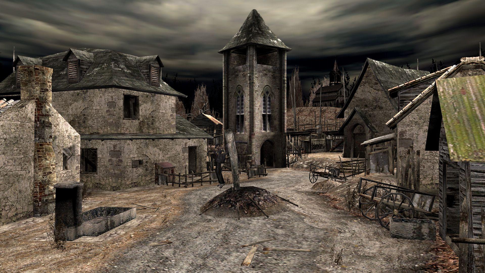 outside the map in resident evil 4 castle