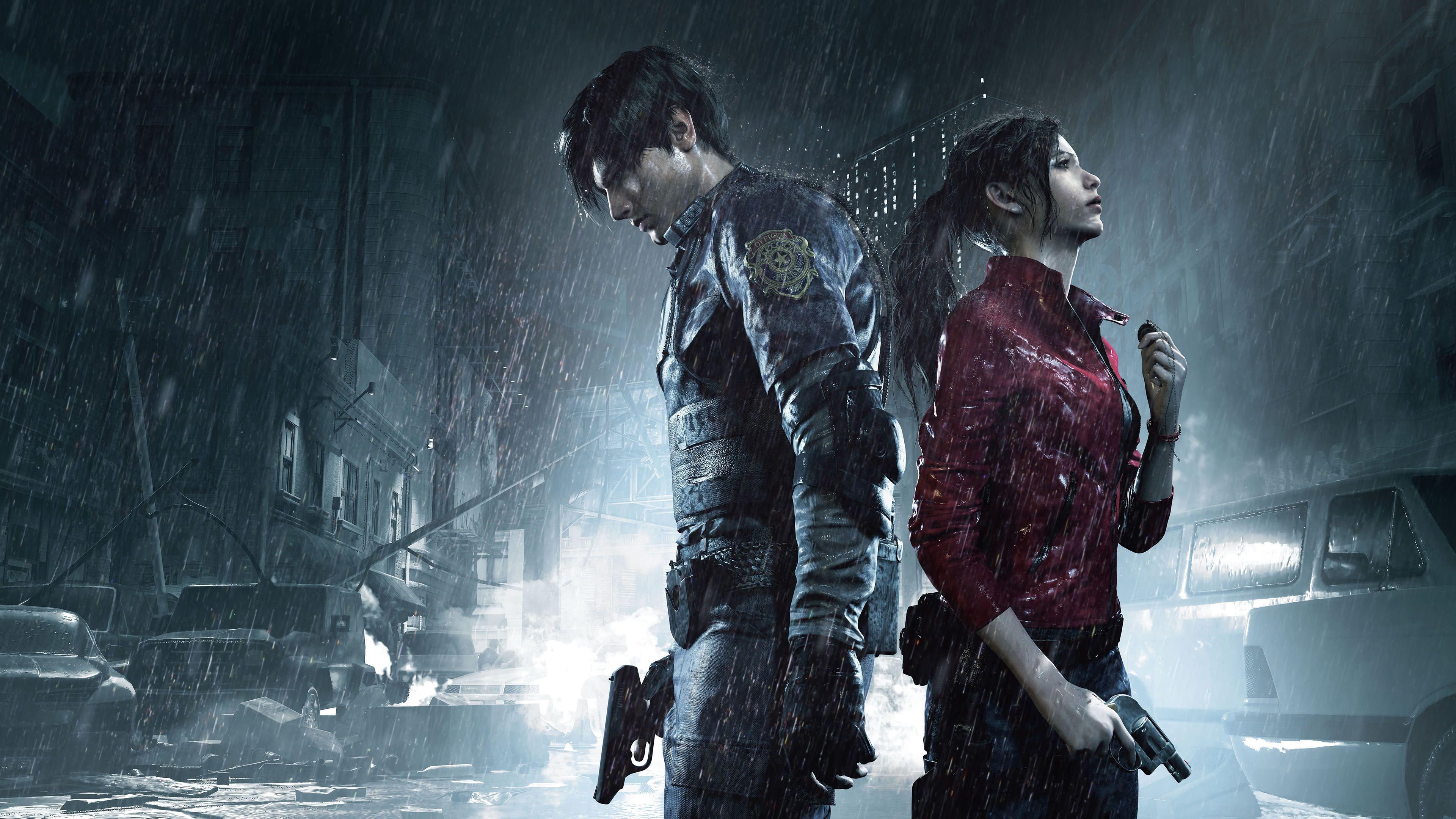 3840x2160 Resident Evil 2 Remake Leon And Claire UHD 4K Wallpaper
