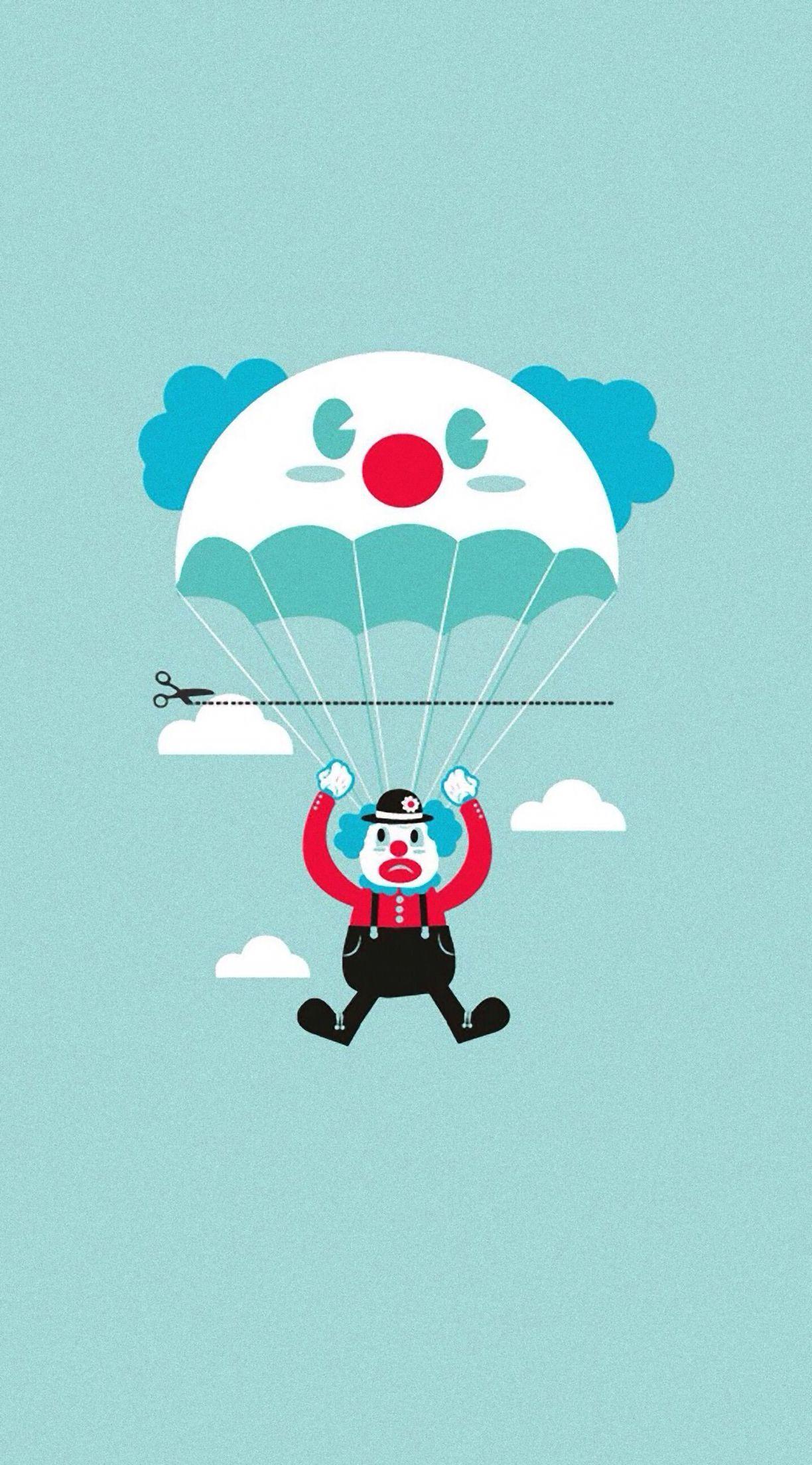 1224x2208 Clown & clown Parachute art