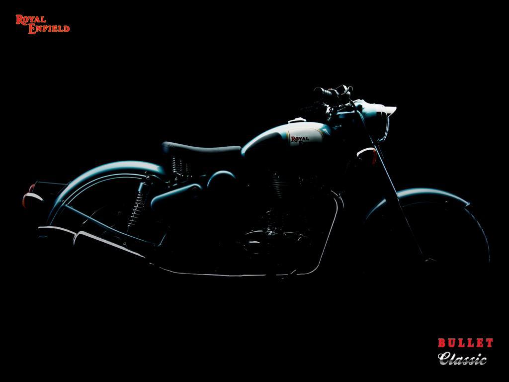 1024x768 Royal Enfield Black Wallpaper