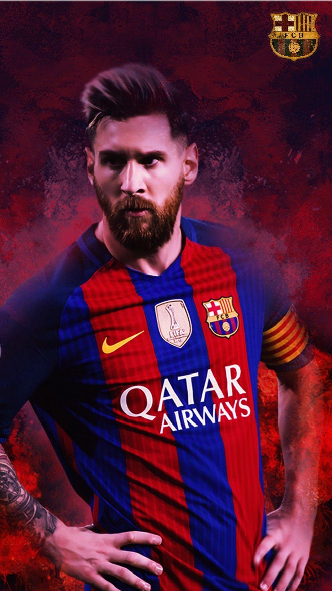 1080x1920 iPhone Wallpaper HD Lionel Messi Barcelona Football Wallpaper